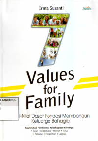 Values for family : nilai dasar pondasi membangun keluarga bahagia