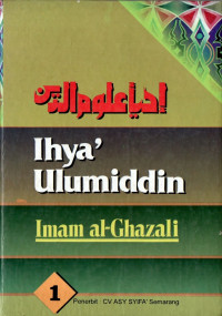 Ihya' ulumuddin (jilid 1)