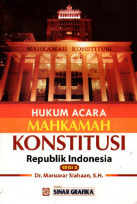 Hukum acara mahkamah konstitusi Republik Indonesia